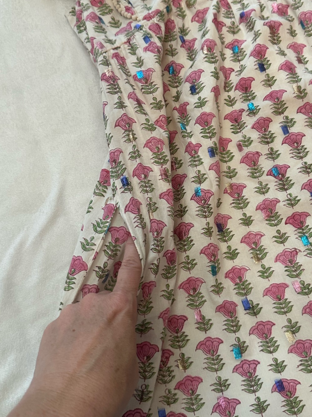 SAYLOR Multi Darya Cherry Blossom Maxi Dress Size Small 38500 - Picture 13 of 16